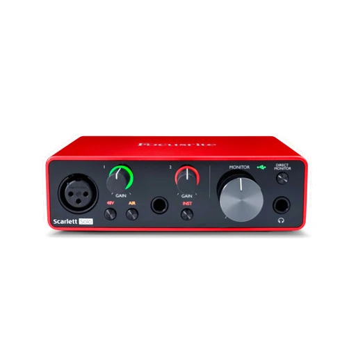 Focusrite Scarlett Solo 3rd Gen USB Audio Interface for Guitarists, Vocalists, Podcasters or Producers to record and playback studio quality sound
