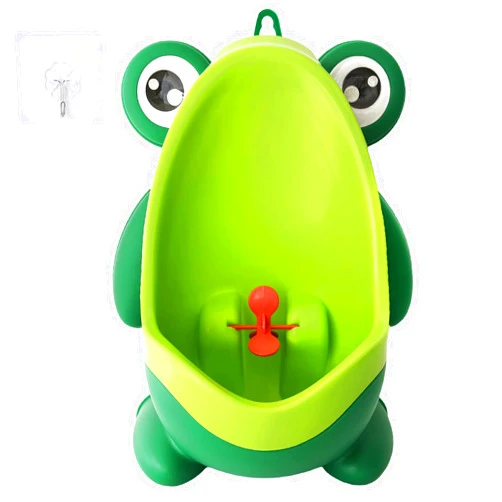 Anyumocz Frog Pee Training,Cute Potty Training Urinal for Boys with Funny Aiming Target,Green Urinals for Toddler Boy