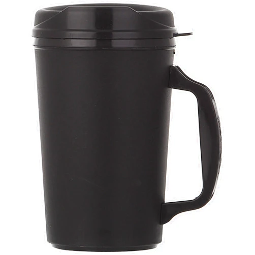 ThermoServ Foam Insulated Mug, 20-Ounce, Black