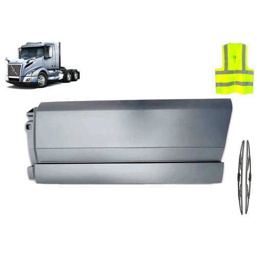 KOZAK Compatible With Volvo VNL 2018 & newer Side Middle Fairing Panel Left Drive Side for VNL 300 400 740 760 860 VNR 640 2018 and up PLUS Logo & Stripe, 2x 22