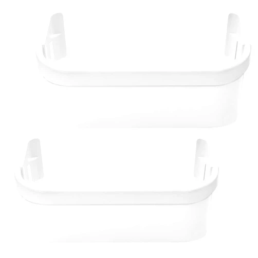 AMI PARTS 240351601 Refrigerator Freezer White Door Bin Dustbin Side Frame Replacement for Ken-more Frigi-daire Refrigerator(2 Pack)