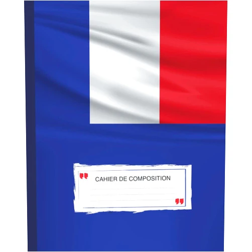 Samhou Jolia 2023 Cahier de Composition Edition Français A4: Couverture souple avec Drapeau France Cahier d'exercices pour Enfants, Adolescents et étudiants (French Edition)