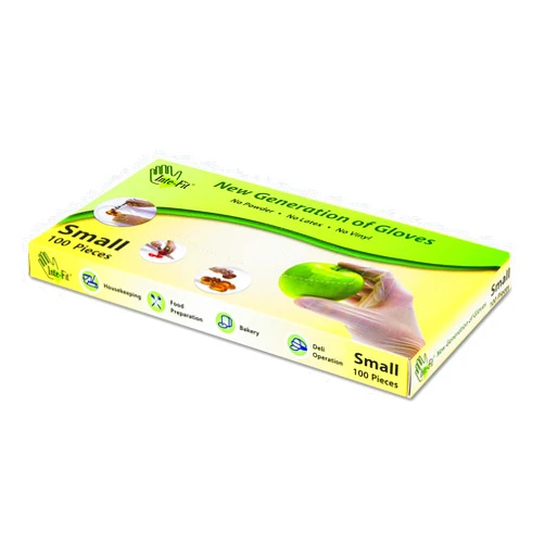Inteplast Group HYBF001 Inte-Fit Hybrid Glove, Powder-Free, Small, 1-1/2mil Thickness, LDPE, Clear, LDPE (Pack of 1000)