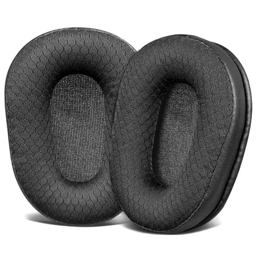SOULWIT Mesh Fabric Earpads Replacement for BlueParrott B450/S450(450XT 450 XT) Noise Cancelling Bluetooth Headset, Ear Pads Cushions with High-Density Noise Isolation Foam - B450XT MF Black