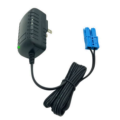 FACJOYMOOU 12V Battery Charger for Kid Trax Ride On Car,12 Volt Charger for Dodge Ram 3500 Beetle Mini Rideammales Scout Disney Mickey Minnie Mouse Coupe with Small Blue Plug