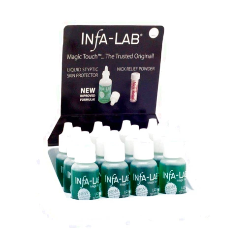 Infalab Magic Touch Liquid Styptic Skin Protector Stop Bleeding Cuts (12 pieces)