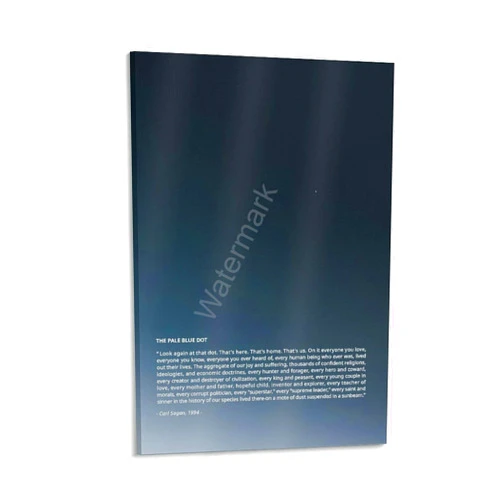 Generic Carl Sagan The Pale Blue Dot, Astronomy Motivational Minimalist Art Posters (1) Canvas Painting Posters And Prints Wall Art for Living Room Bedroom Decor 12x18inch(30x45cm)