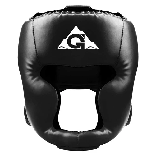 GROOFOO Boxing Headgear for Kids Adults, PU Leather Boxing Helmet for Traning Kickboxing MMA Muay Thai Sparring Martial Arts Karate Taekwondo