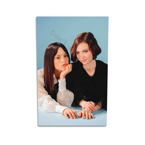 Shivpiin Jenna Ortega And Emma Myers Modern Canvas Painting Wall Art for Living Room Bedroom Bathroom Office Home Decor 08x12inch(20x30cm) Unframe-style-2