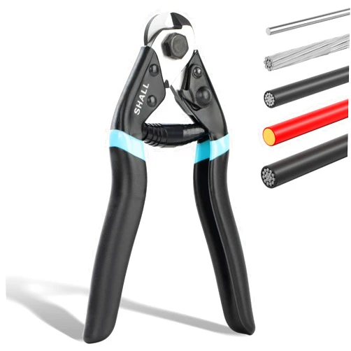 SHALL Cable Cutter, 7-1/2 inch Wire Rope Cutter Heavy Duty for Cuttng Up to 5/32