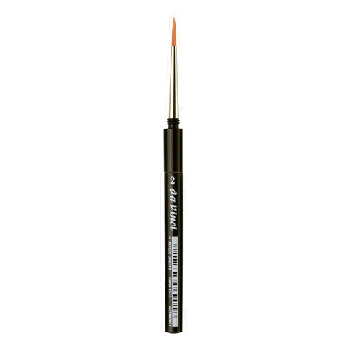 da Vinci Travel Series 1573 CosmoTop Spin Watercolor Brush, Round Synthetic with Protective Case Handle, 2