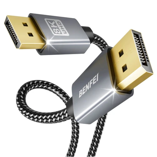 BENFEI 8K DisplayPort to DisplayPort 6 Feet Cable [VESA Certified] Support 8K@60Hz, 4K@144Hz, Aluminum Shell Nylon Braided
