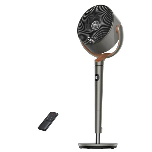 Dreo Fan for Bedroom, 120°+105° Omni-directional Oscillating Standing Fan, DC Motor, Quiet Pedestal Fans, 8 Speeds, 6 modes, 25dB, 43'' Air Circulator for Whole Room, Adjustable Height, Smart Control