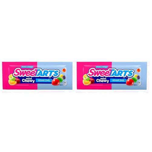 SweeTARTS Mini Chewy Candy, 1.8 Ounce Pouches (Pack of 48)