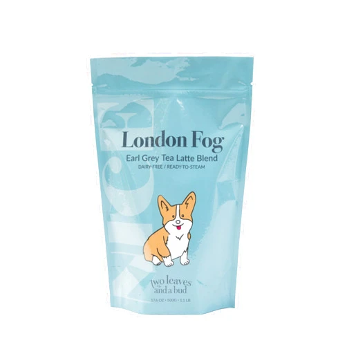 Two Leaves and a Bud London Fog Latte Blend, Powdered Instant London Fog, Mix with Milk (or Milk Alternative), Dairy Free - 1 Pack, 17.6 Ounces