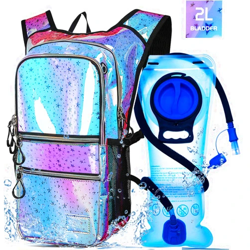 Mothybot Hydration Backpack Pack, Water Backpack 20L Capacities Included 2L Hydration Bladder, Festival Essential - Rave Hydration Pack Hydropack Hydro for Hiking, Running, Biking, Festival Gear