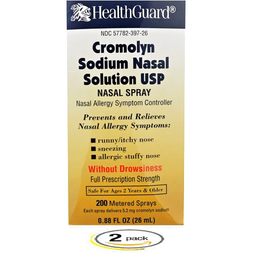 Bausch & Lomb Cromolyn Sodium Nasal Solution 26mL *Pack of 2 Bottles Only