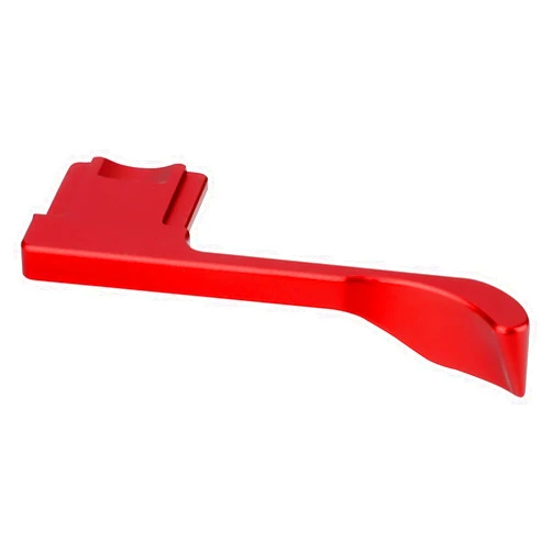 Haoge THB-X4R Hand Grip Metal Hot Shoe Thumb Up Rest for Fujifilm XE4 Fuji X-E4 Camera Red