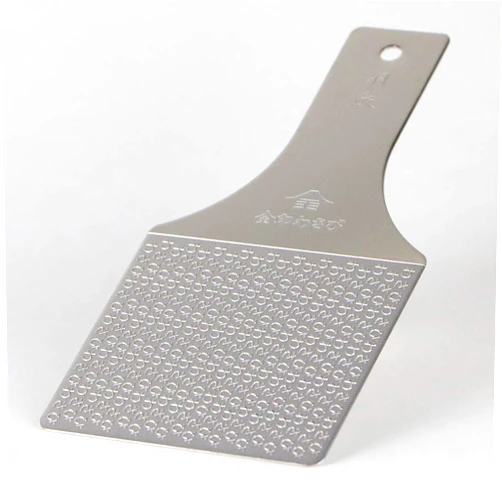 KINJIRUSHI BRAND Sustainable Stainless Steel Wasabi Grater - Hagane Zame - Grate Wasabi, Garlic, Ginger, Apples, Fruits, Vegetables, Creamy Texture/Kinjirushi Wasabi (Reguar, 6.8 inch x 3.3 inch) for restaurant use
