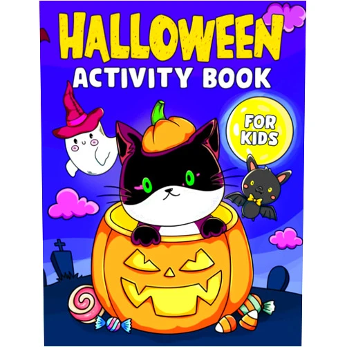 By Teddy Fun Press (Author) Halloween Activity Book For Kids: Fun Halloween Book For Kids With Activities Coloring, Dot To Dot, Word Search, Crossword, Mazes and More