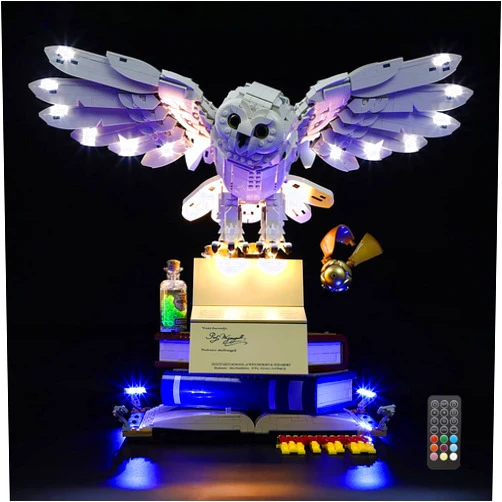 GEAMENT LED Lighting Kit (Remote Control) Compatible with Lego Hogwarts Icons - Light Set for Collectors' Edition 76391 Model Set (Model Set Not Included)