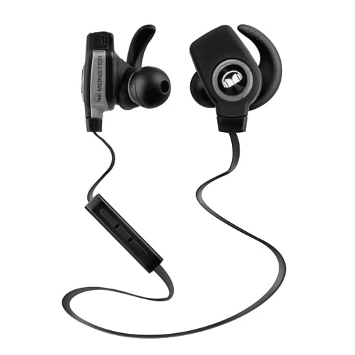 Monster Isport Superslim Bluetooth Wireless in-Ear Headphones - Black, Model:MH ISRT WLS IE BK BT WW
