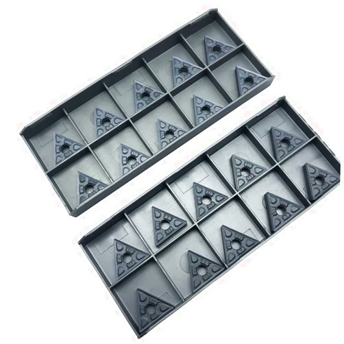KinRite 10PCS Triangle 60° TNMG431 TNMG432 Carbide Turning Inserts TNMG Insert Indexable Turning Insert External Insert for MTJNR/L Lathe Turning Tool Holder (TNMG432)