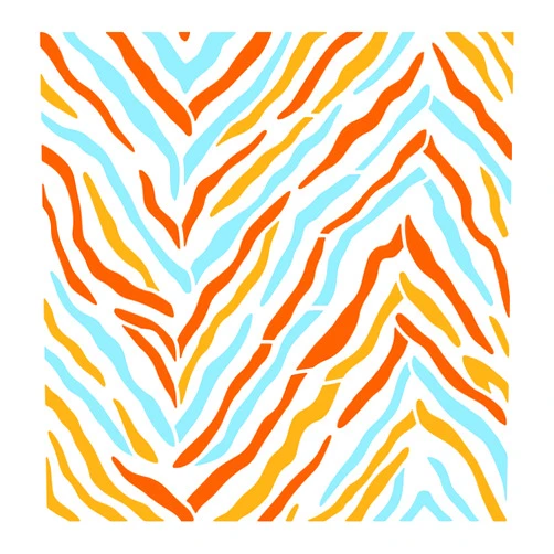 FINGERINSPIRE Zebra Stripe Stencil 11.8x11.8inch Reusable Zebra Stripe Drawing Stencil Large Size Zebra Stripe Pattern Stencil for Home Decor for Painting on Wall, Wood, Furniture, Fabric and Tile