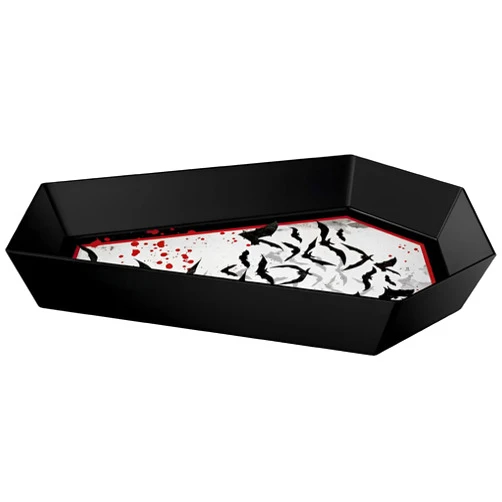 Amscan Dark Manor Coffin Shaped Melamine Bowl - 12.8