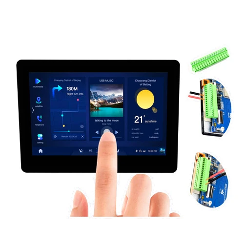 UeeKKoo ESP32-S3 4.3inch Touch Screen Development Board Capacitive IPS Display 800x480, 32-Bit LX7 Dual-Core Processor Support 2.4GHz W-i-F-i and Blue-Tooth 5 (LE), Onboard CAN, RS485, I2C Interface,etc.