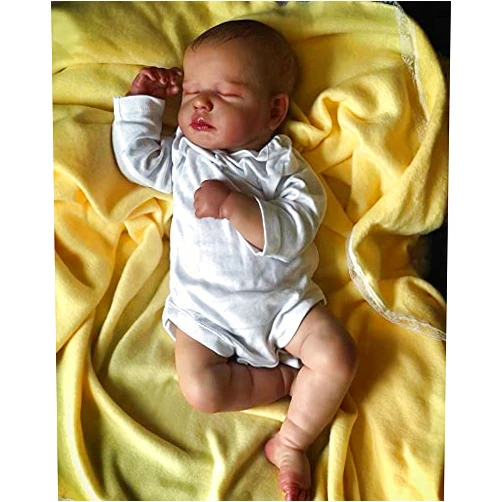 Pinky Reborn Baby Dolls 20 Inch Realistic Newborn Baby Dolls Soft Silicone Baby Doll with Clothes and Toy Accessories…