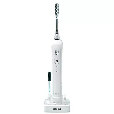 ION-Sei Electric Toothbrush | Battery Powered Smart Sonic Technology | Ultra Soft for Sensitive Teeth and Gums | Day White
