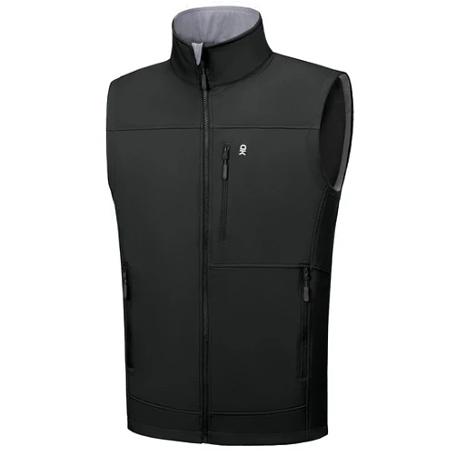Little Donkey Andy Men's Golf Vest Warm Fleece Lining Hiking Vests Zip Up Sleeveless Outerwear Jacket