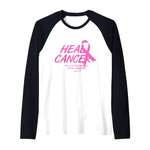VepaDesigns Breast Cancer Awareness Women Gift He Can Heal Cancer Awesome Breast Cancer Awareness Gift Raglan Baseball Tee