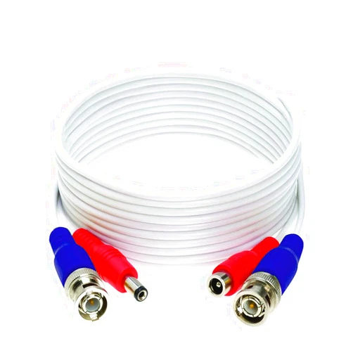 AVUE 30 Ft Pre-Made RG59 Siamese Cable TVI/AHD/CVI Video/Power Extension 4K Cable, BNC: Male to Male, DC: Male to Female, ACN-SIAM30F