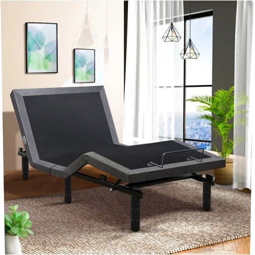 BEARMANOUTDOOR Adjustable Bed Frame Twin XL,Zero Gravity Electric Bed with Wireless Remote,Adjustable Bed Base,Under Bed Light,Head and Foot Incline, Dual USB Ports,Easy Assembly,Deep Sleep(TXL)