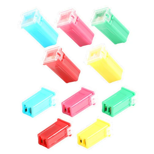 UBOG 10PCS Fuse Kit，Car Accessories Fuse Box，20A 30A 40A 50A 60A Car Fuses，Low/Tall Fuses Automotive Kit，Box Shaped Automotive Fuses，Automotive Replacement Fuses，Suitable for Trucks SUVs RVs (Tall)