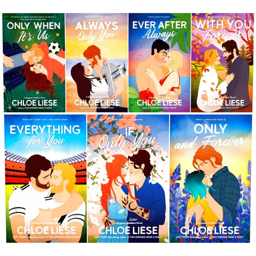 By Chloe Liese (Author) The Bergman Brothers Series 7 Books Set - Only When It's Us, Always Only You, Ever After Always, With You Forever, Everything for You, If Only You, Only and Forever