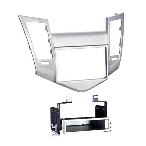 Metra 99-3011S Single/Double DIN Dash Installation Kit for 2011-2015 Chevy Cruz Vehicles,Silver