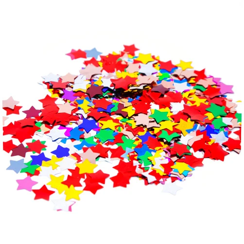 Tim&Lin Rainbow Star Confetti,Colorful Foil Glitter Table Confetti,Sparkling for Party Decorations(1.76 OZ)