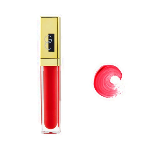 Gerard Cosmetics Color Your Smile Lip Gloss Rose Hill | Super Pigmented Red Lip Gloss with LED Light and Mirror | Shiny Finish | Hydrating Liquid Lip Color | Cruelty Free and Made in USA