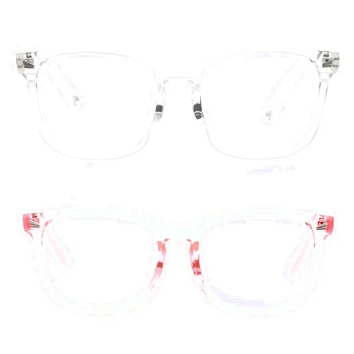 Teumire Kids Blue Light Blocking Glasses for Boys Girls Square Computer Gaming Unbreakable TR90 Eyeglasses 2 Pack