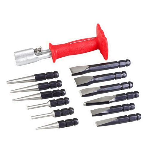 OTC 4605 Quick Change Punch and Chisel Set - 13 Piece