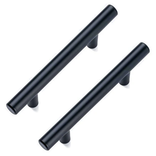 Aegero 10 Pack 5'' Cabinet Pulls Matte Black Stainless Stainless Steel Kitchen Drawer Pulls Cabinets Handles, 3 Inch Hole Center