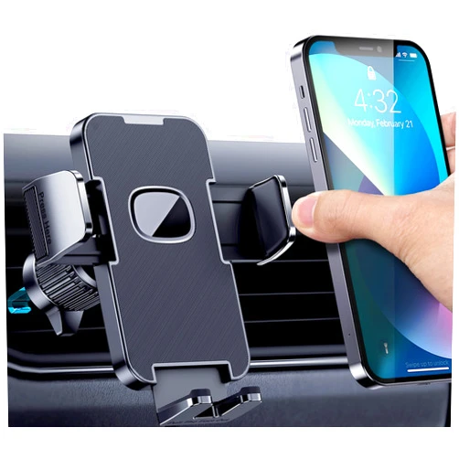 CINDRO Car Vent Phone Mount for Car [Military-Grade Hook Clip] Phone Stand for Car [Thick Cases Friendly] Air Vent Clip Cell Phone Holder for Smartphone, iPhone, Automobile Cradles Universal
