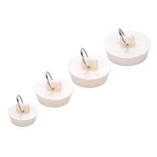 CICITOYWO Bath Tub Drain Stoppers, 4 Pieces Sink Bathtub Plug Rubber Kitchen Bathroom Laundry Bar Water Stopper Seal with Hanging Ring for Shower Faucet Cover Pool Plugs and Caps