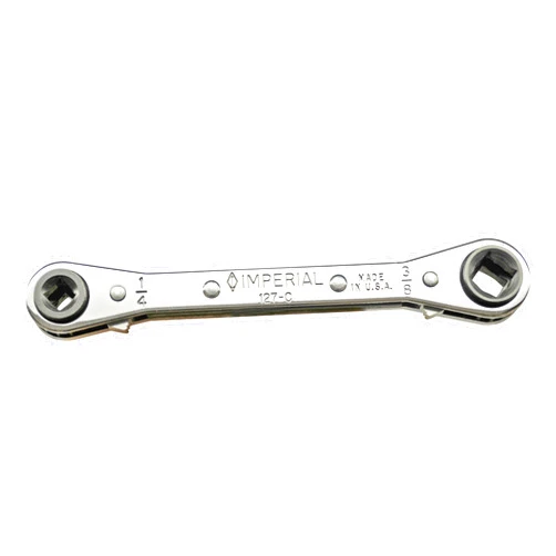 IMPERIAL Tool 127C Ratchet Wrench with 25 Degree Offset for Refrigeration and Air Conditioning, 1/4