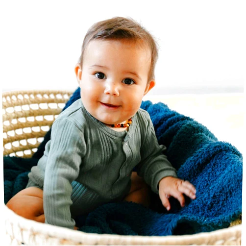 SARANONI Bamboni Luxury Baby Blanket | Plush Blanket for Infant Boys & Girls | Receiving Blanket 30” x 40