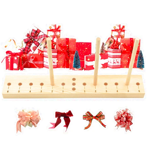 WITBASS Extended Bow Maker for Ribbon with Digital Sign, Bow Making Tool for Ribbon Crafts DIY Decoration for Christmas,Valentine's Day,Easter，Holiday Bow/Wreaths