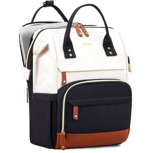 LOVEVOOK Laptop Backpack for Women, 18 Inch Work Business Backpacks Purse, Large Capacity Educators Nurse Bag Backbag, Waterproof Casual Daypack for Travel